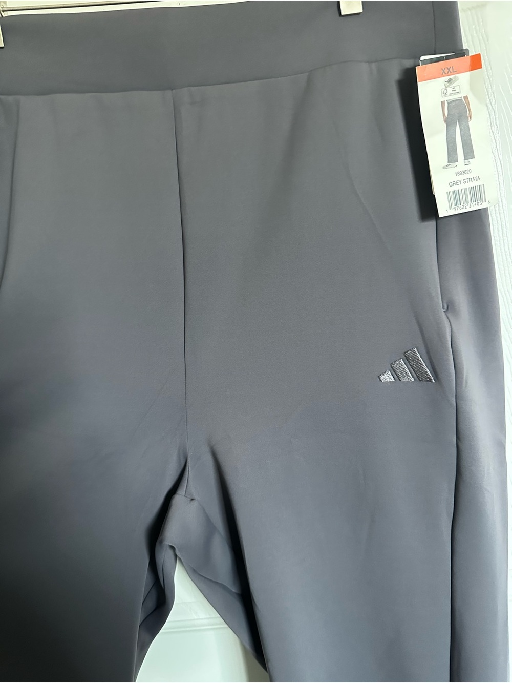 adidas Women's Wide-Leg Track Pants in gray stranda XXL - Picture 6 of 15